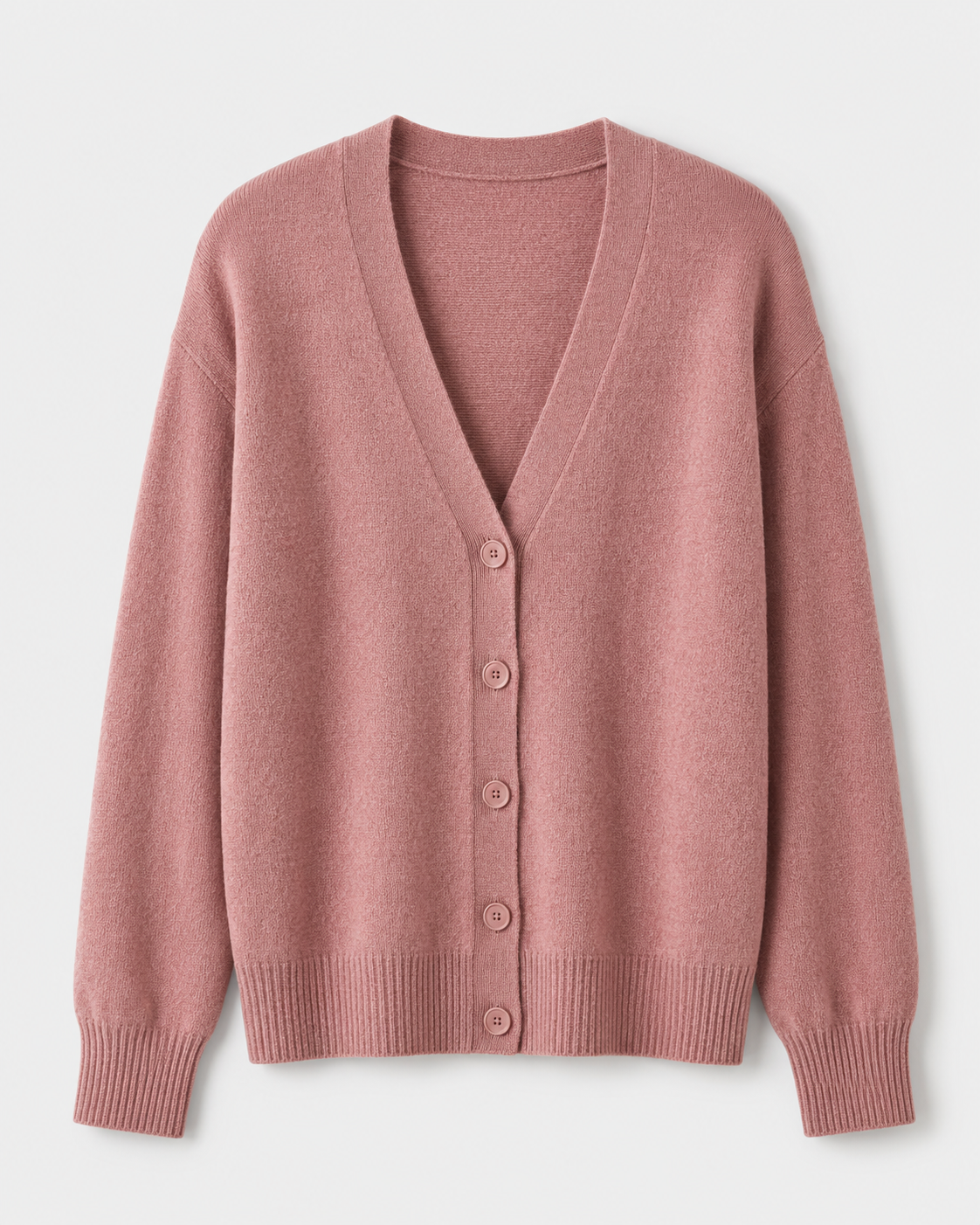 Soft V-Neck Knit Cardigan