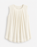 Elegant Pleated Sleeveless Blouse